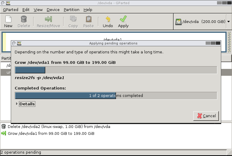 Change Disk size